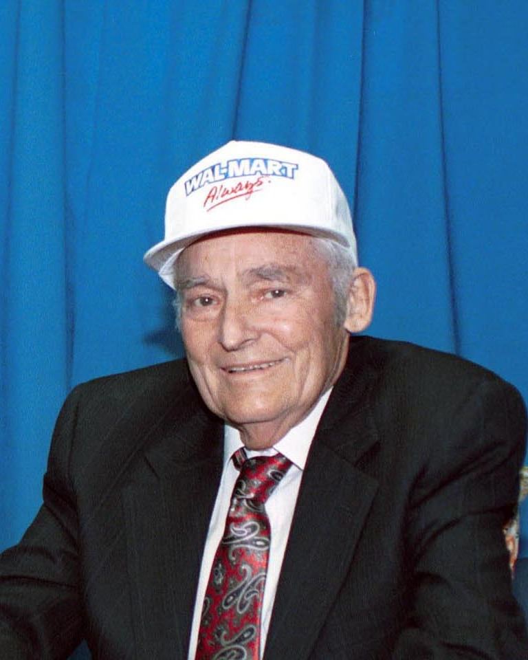Portrait of Walmart founder Sam Walton in 1992
